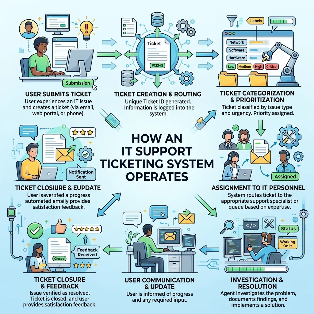 How IT Support Ticketing Systems Work
