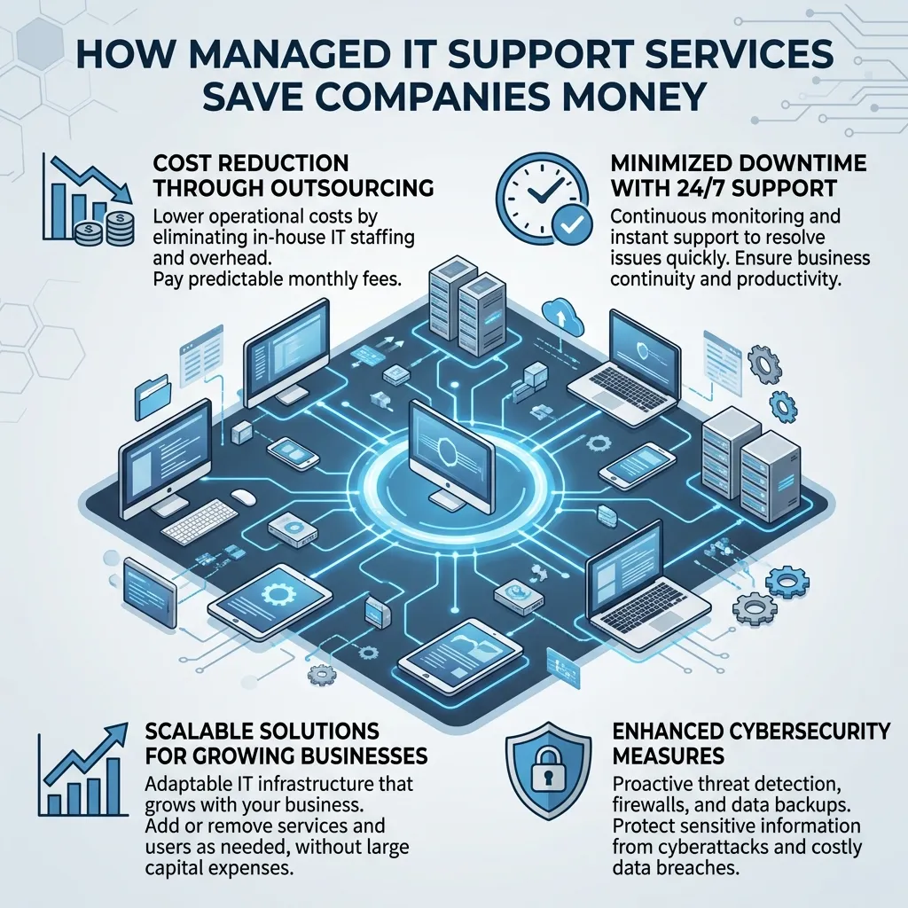 How do managed IT support services online save companies money