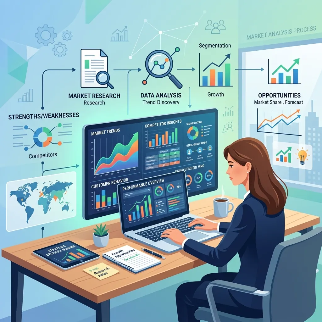 How do you conduct effective market analysis
