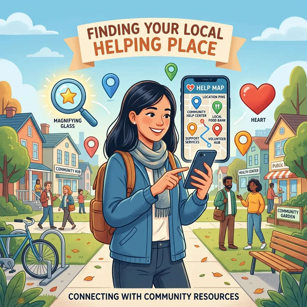 How do you find a community helping place near you