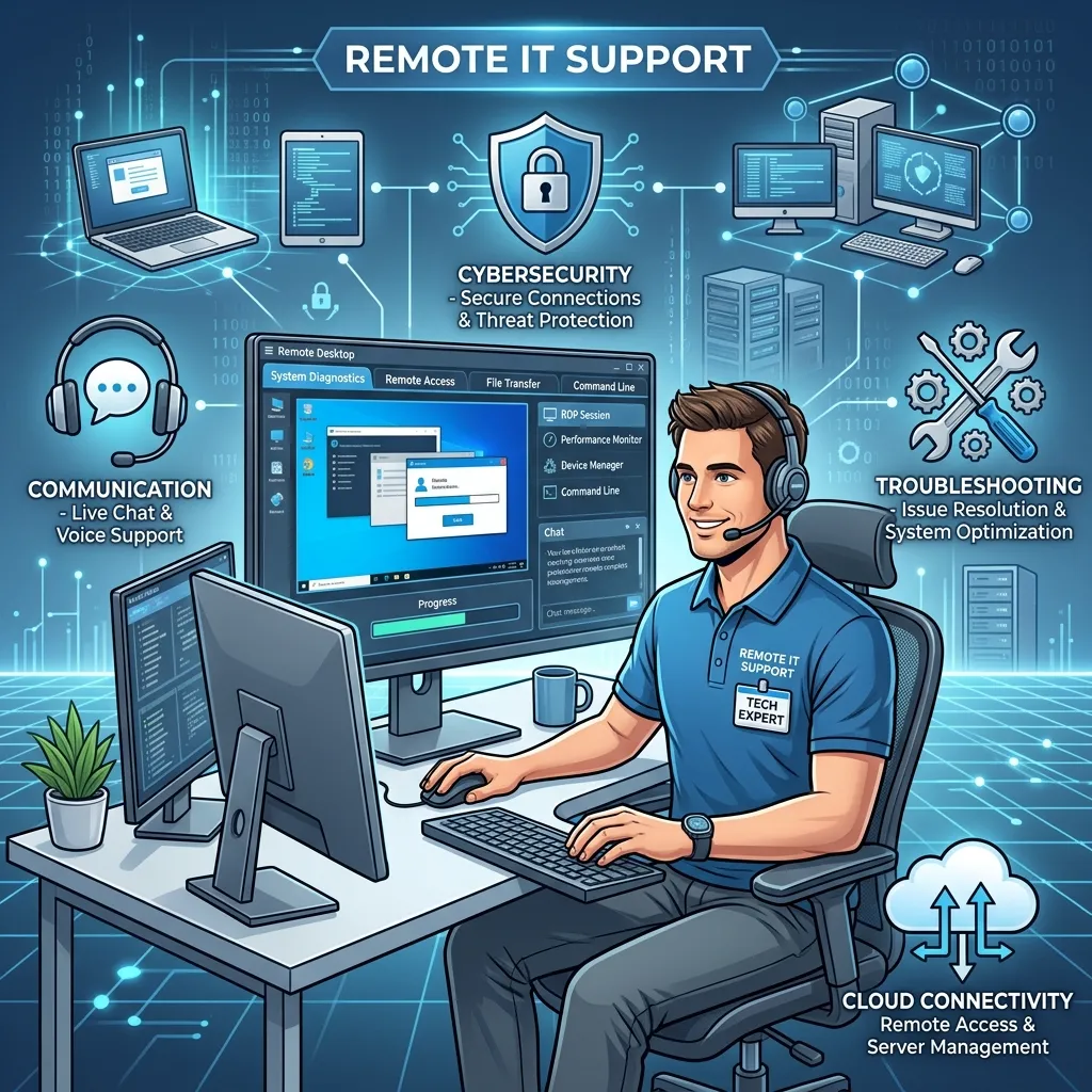 What are remote IT support services and how do they work