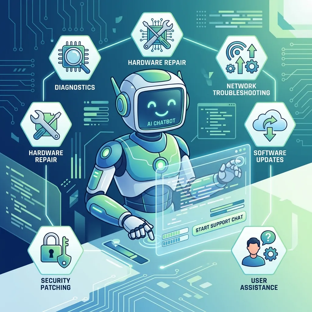 What is an AI chatbot for IT support