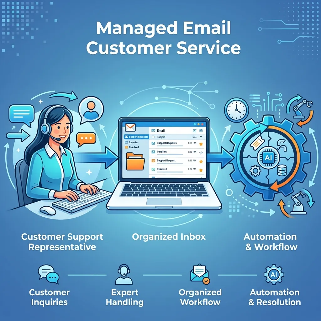 What is managed email customer service