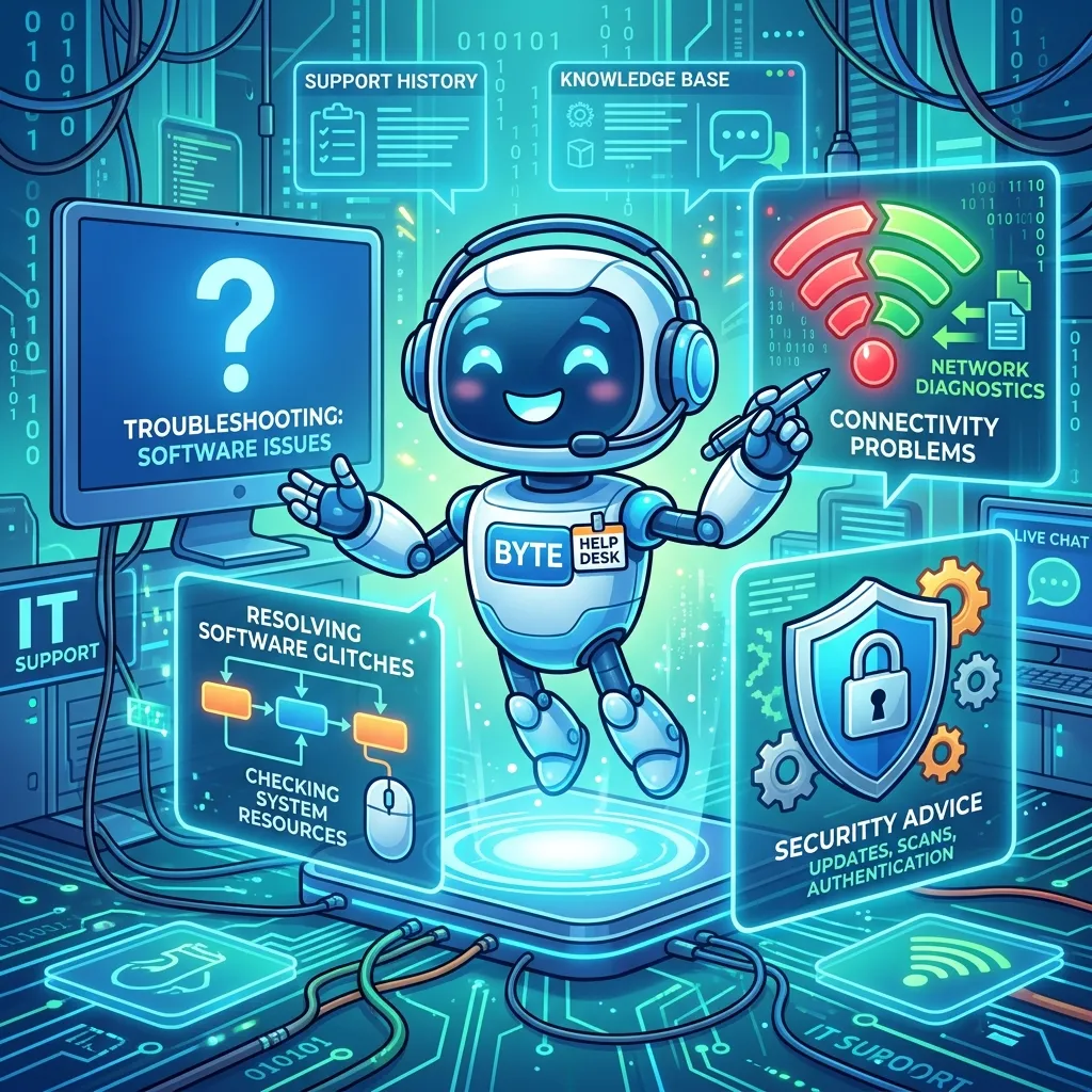 What problems can an IT support chatbot solve