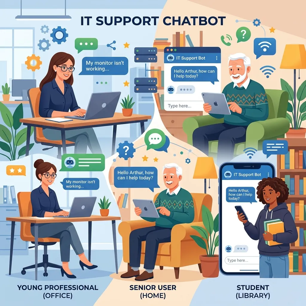 Who should use an IT support chatbot